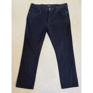 Hart Schaffner Marx Men's Navy Blue Pants Cotton Blend Stretch Everyday 40x30